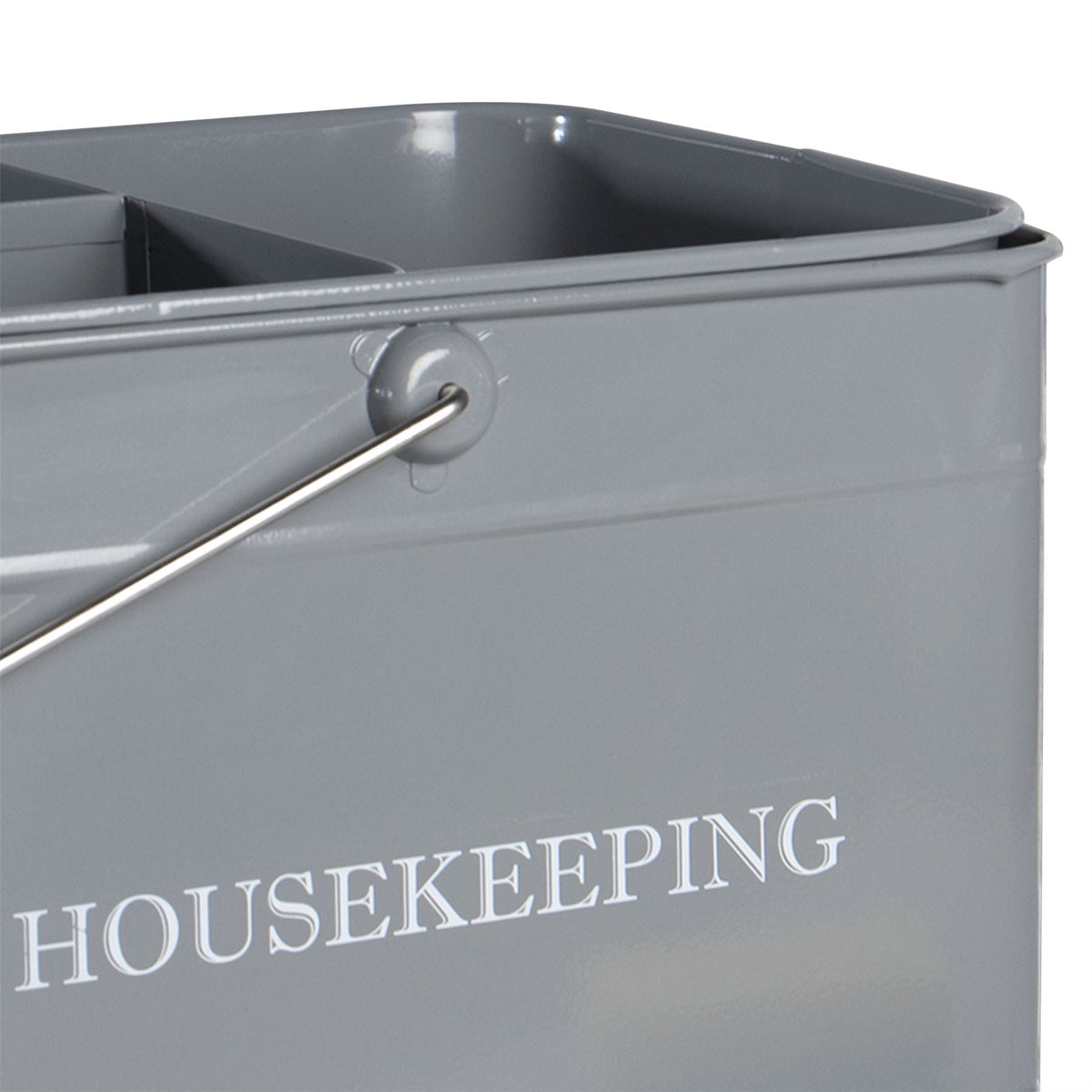 Vintage Housekeeping Cleaning Caddy Grey