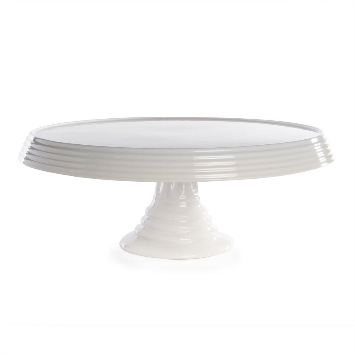 Ceramic Cake Stand with Glass Cover