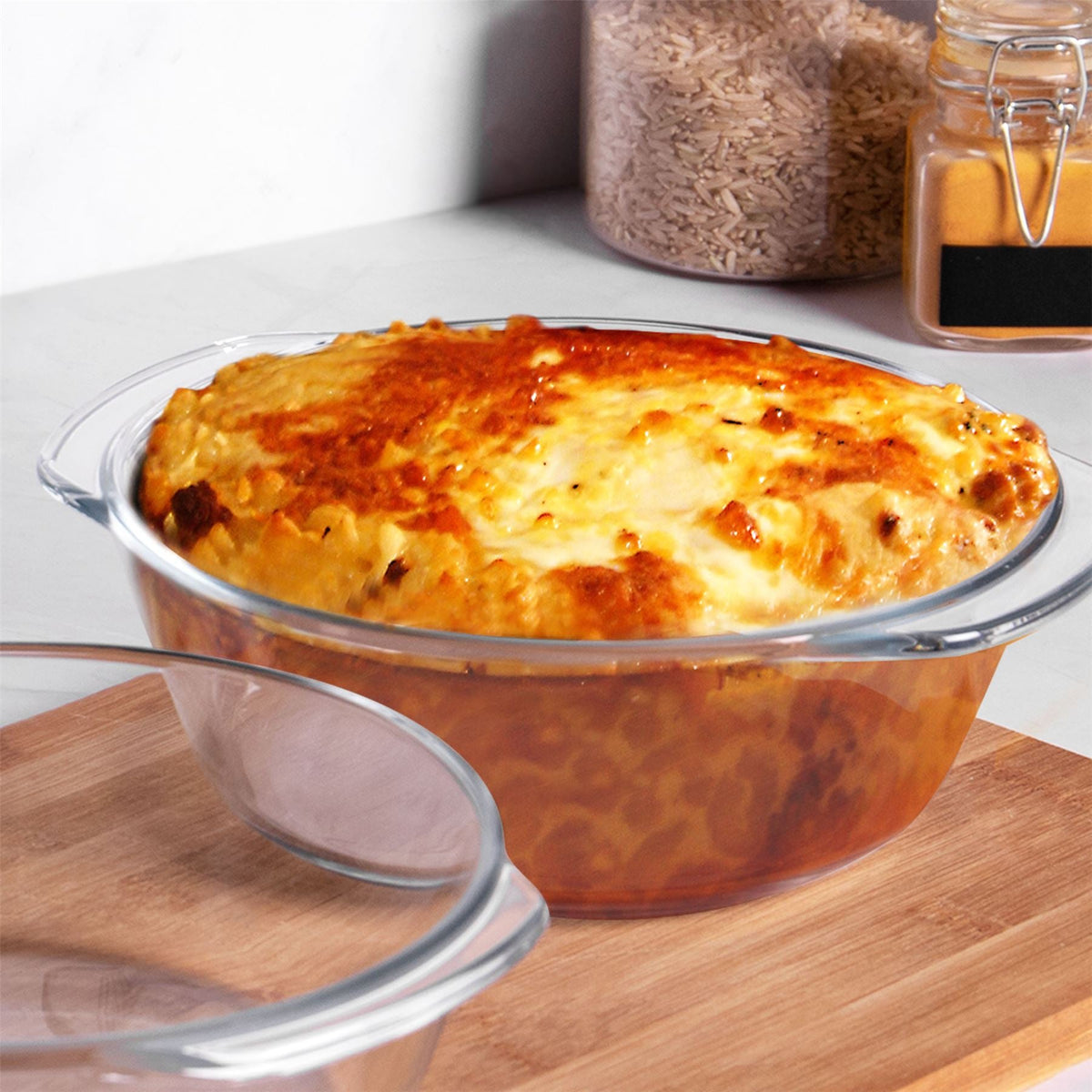 Glass Cooking Dishes - Set of 3