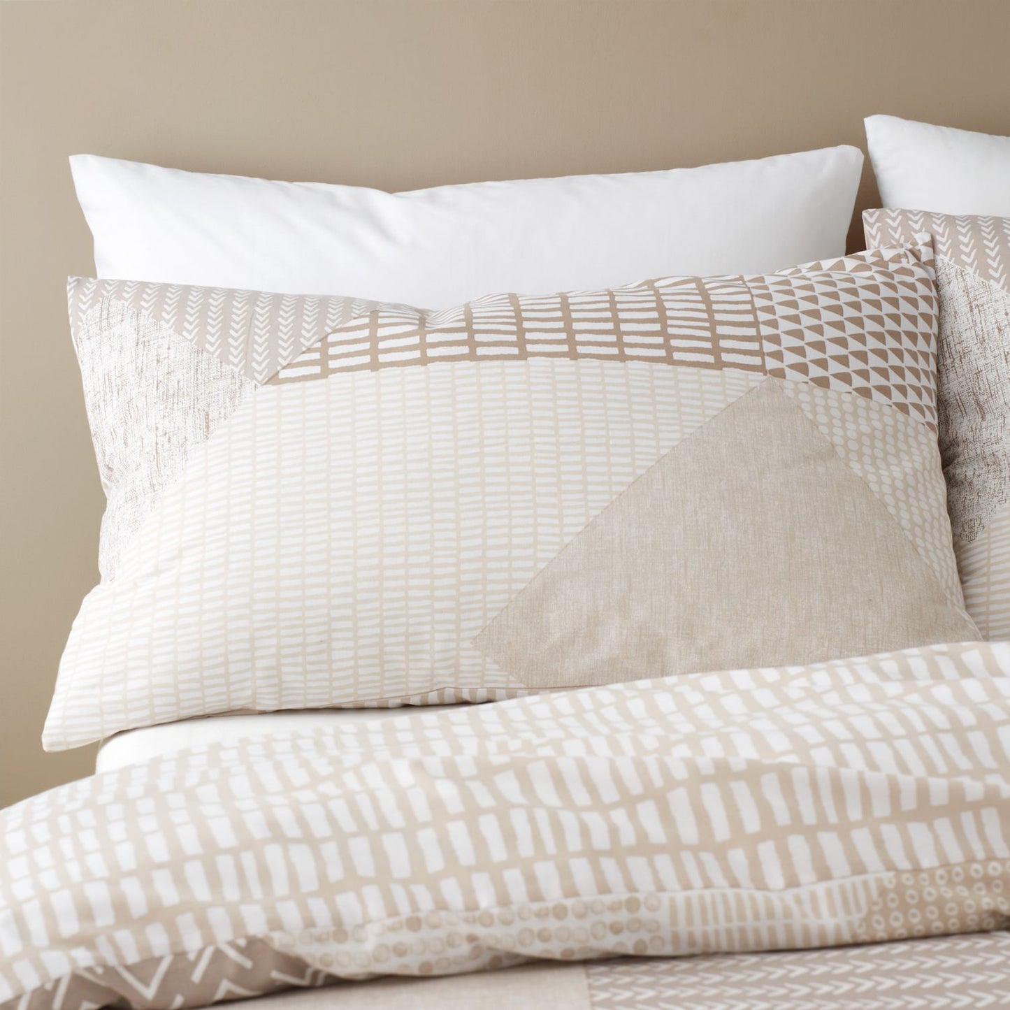 Catherine Lansfield Larsson Natural Geo Reversible Duvet Set