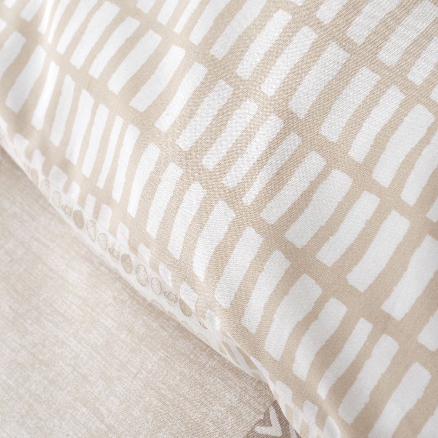 Catherine Lansfield Larsson Natural Geo Reversible Duvet Set
