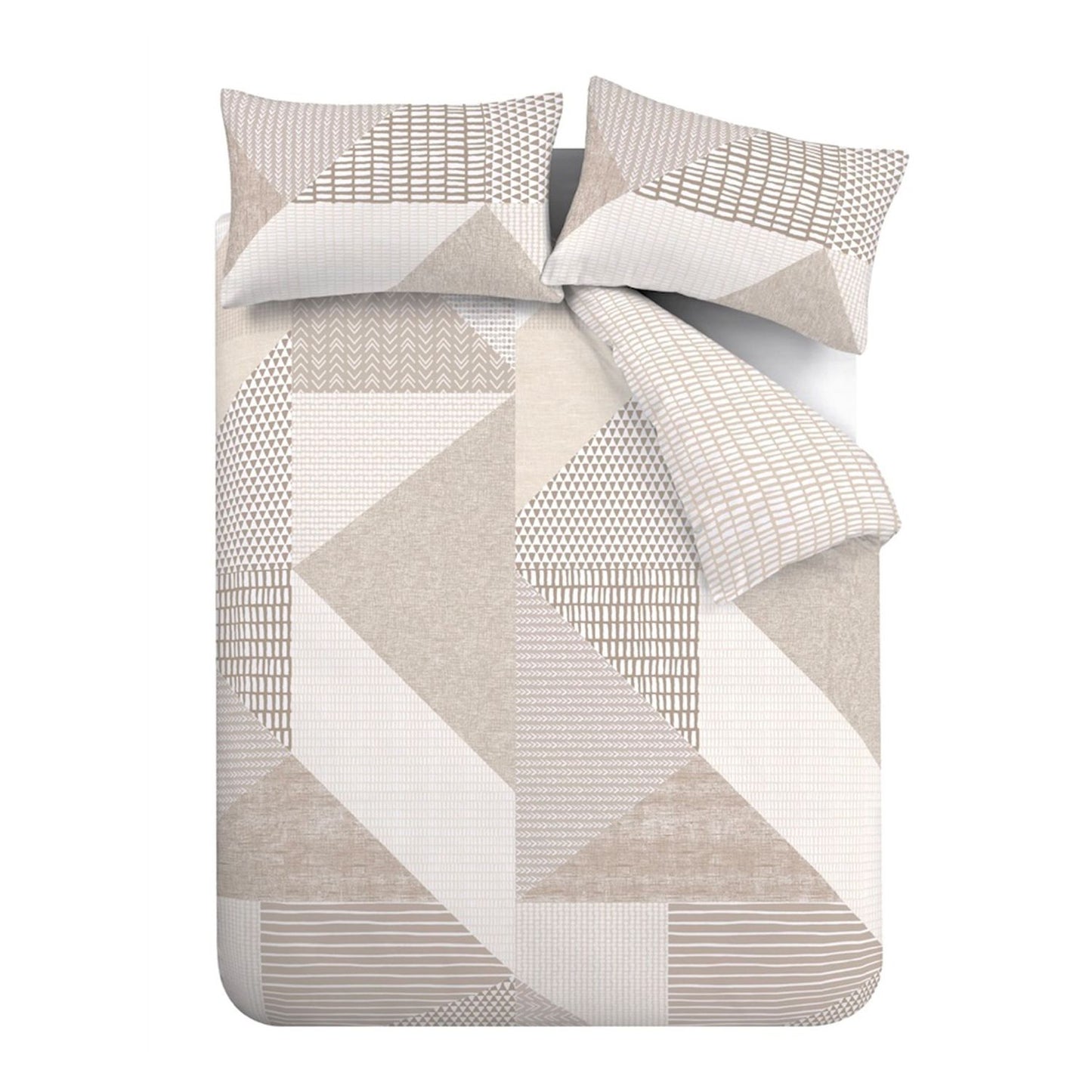 Catherine Lansfield Larsson Natural Geo Reversible Duvet Set