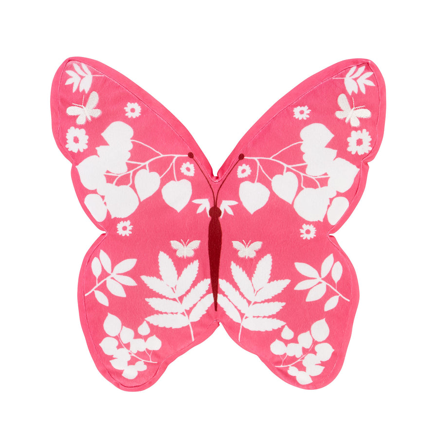 Catherine Lansfield Pink Butterfly 3D Shaped Cushion
