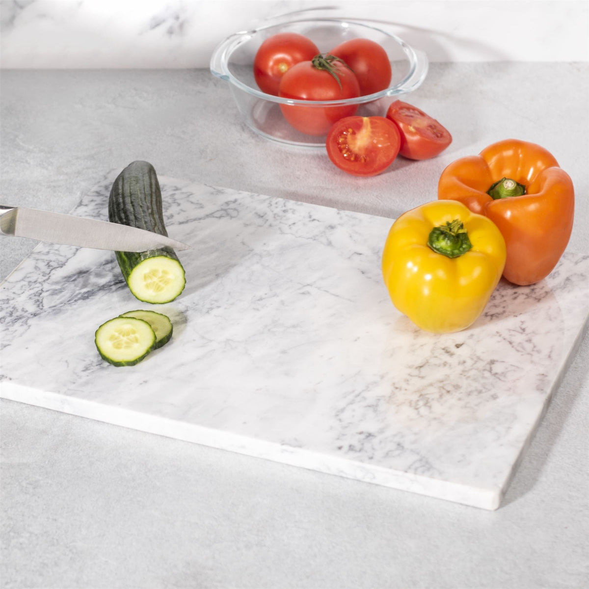 White Marble Chopping Board