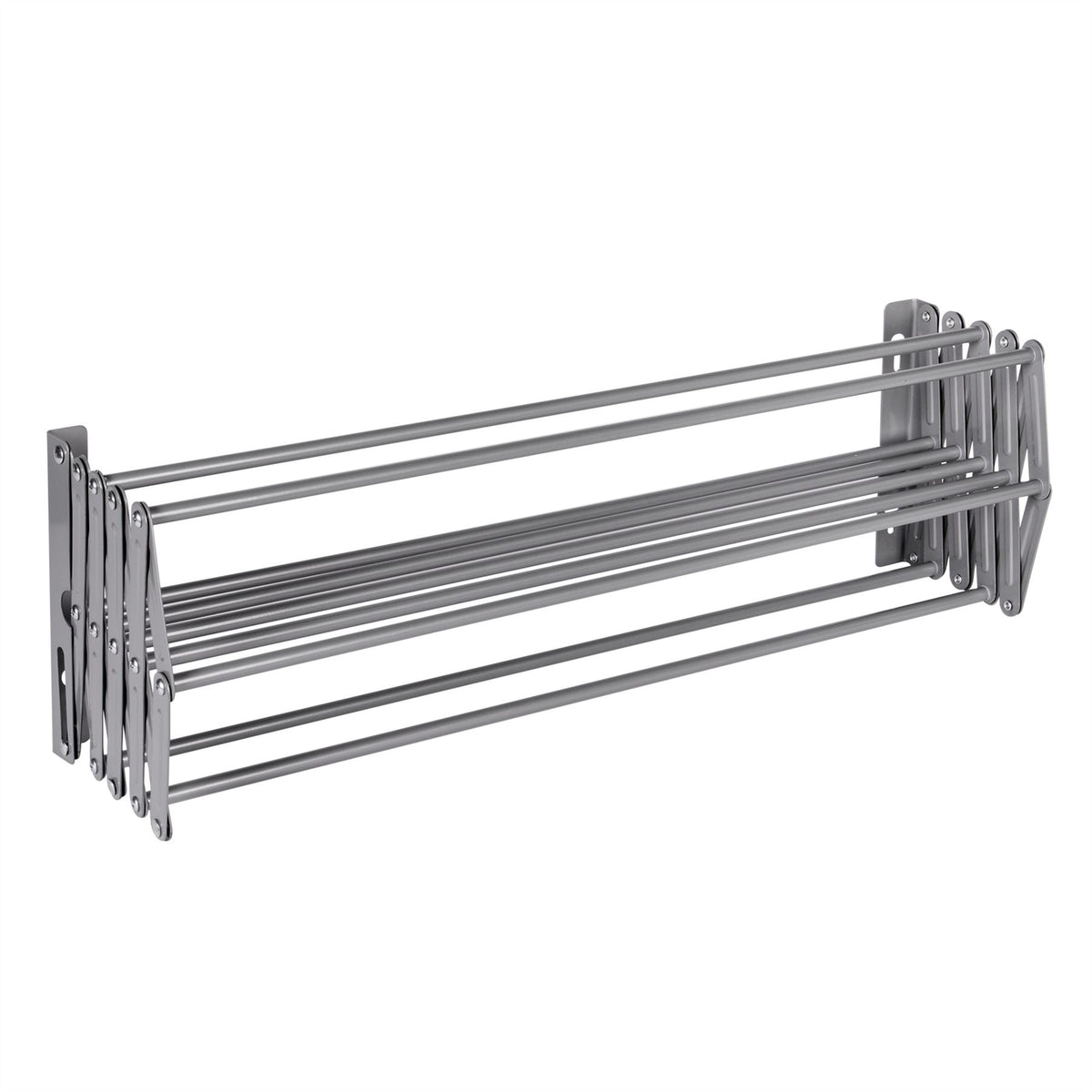 Wall Mounted Extendable Clothes Airer Grey