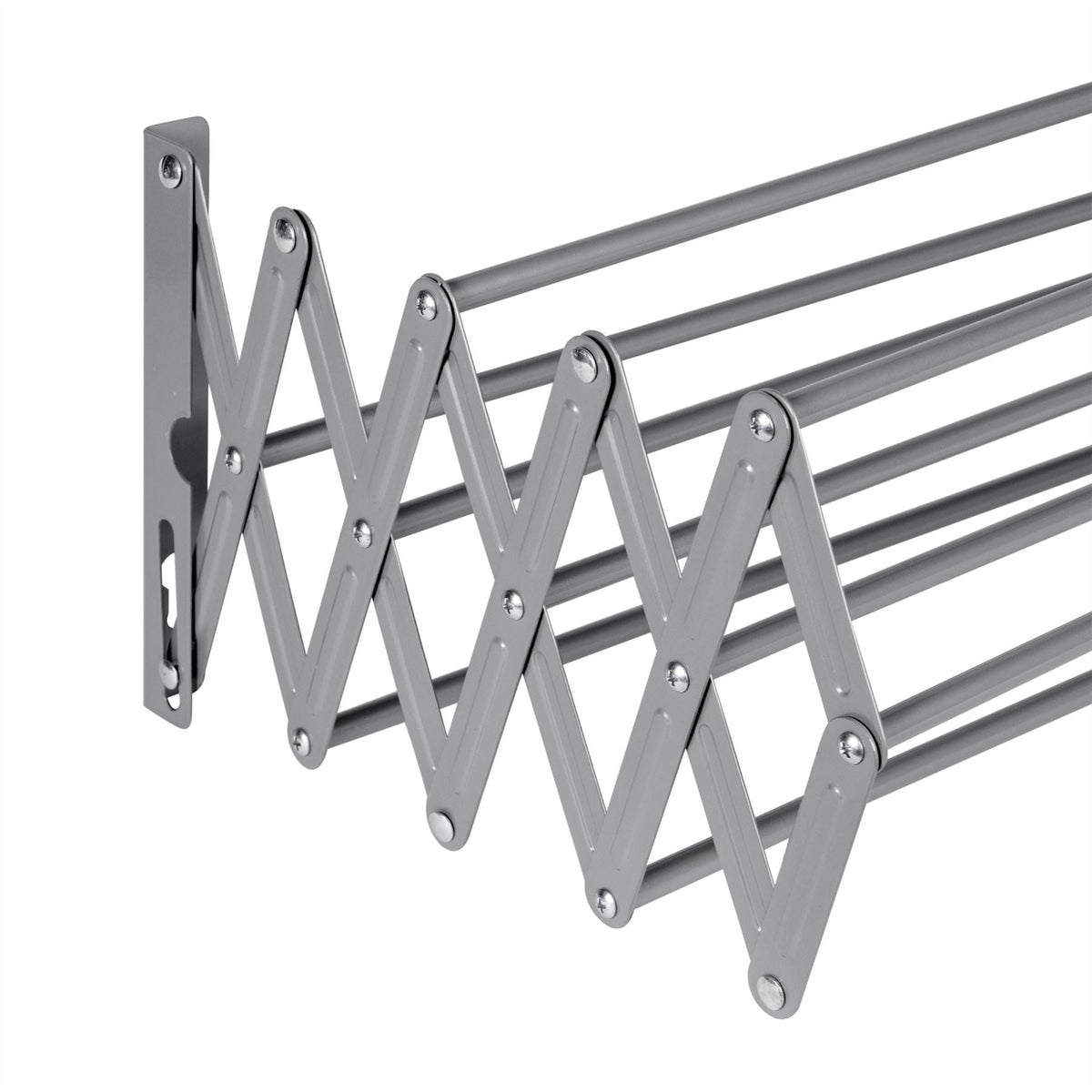 Wall Mounted Extendable Clothes Airer Grey