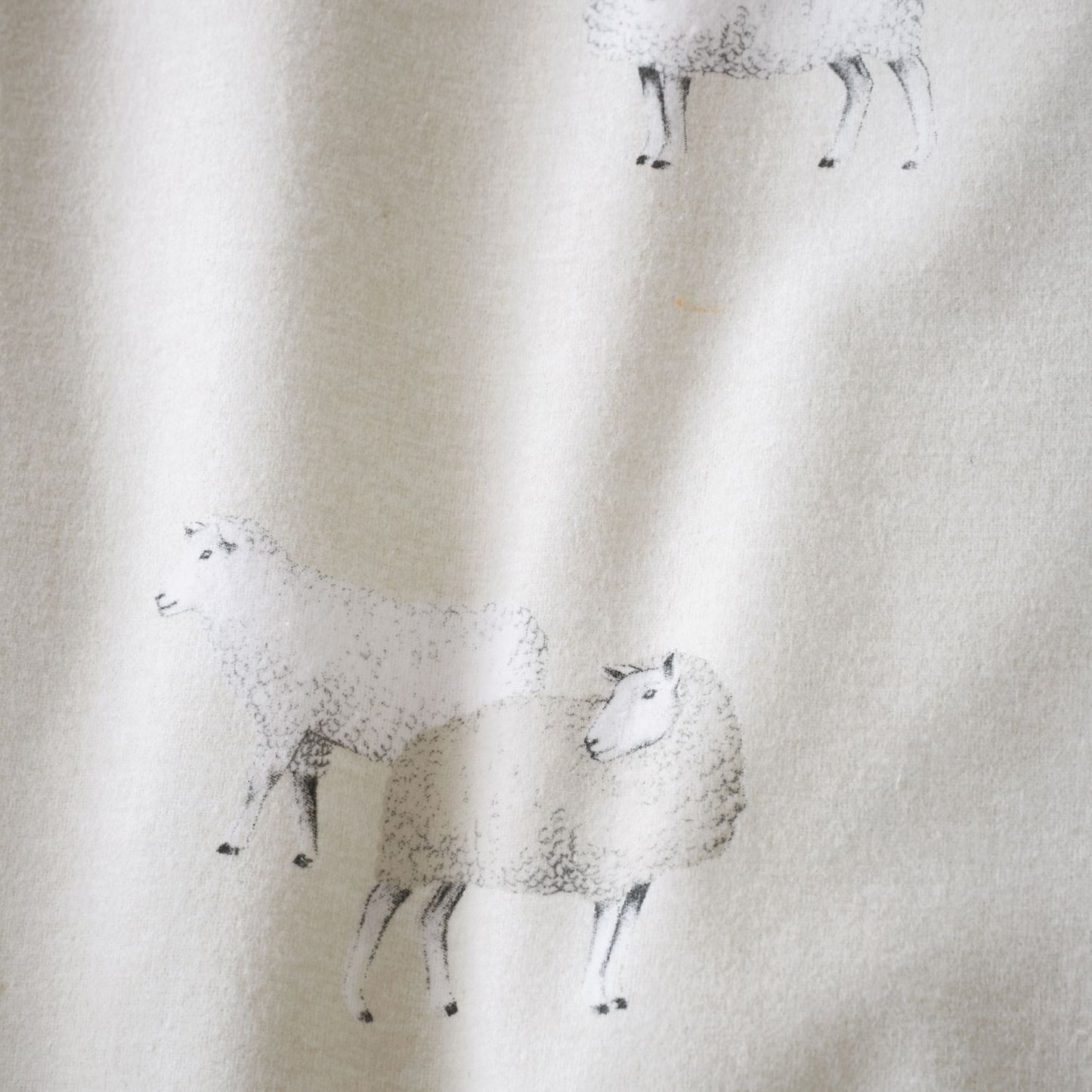 Catherine Lansfield Brushed Cotton Sheep Natural Reversible Duvet Set
