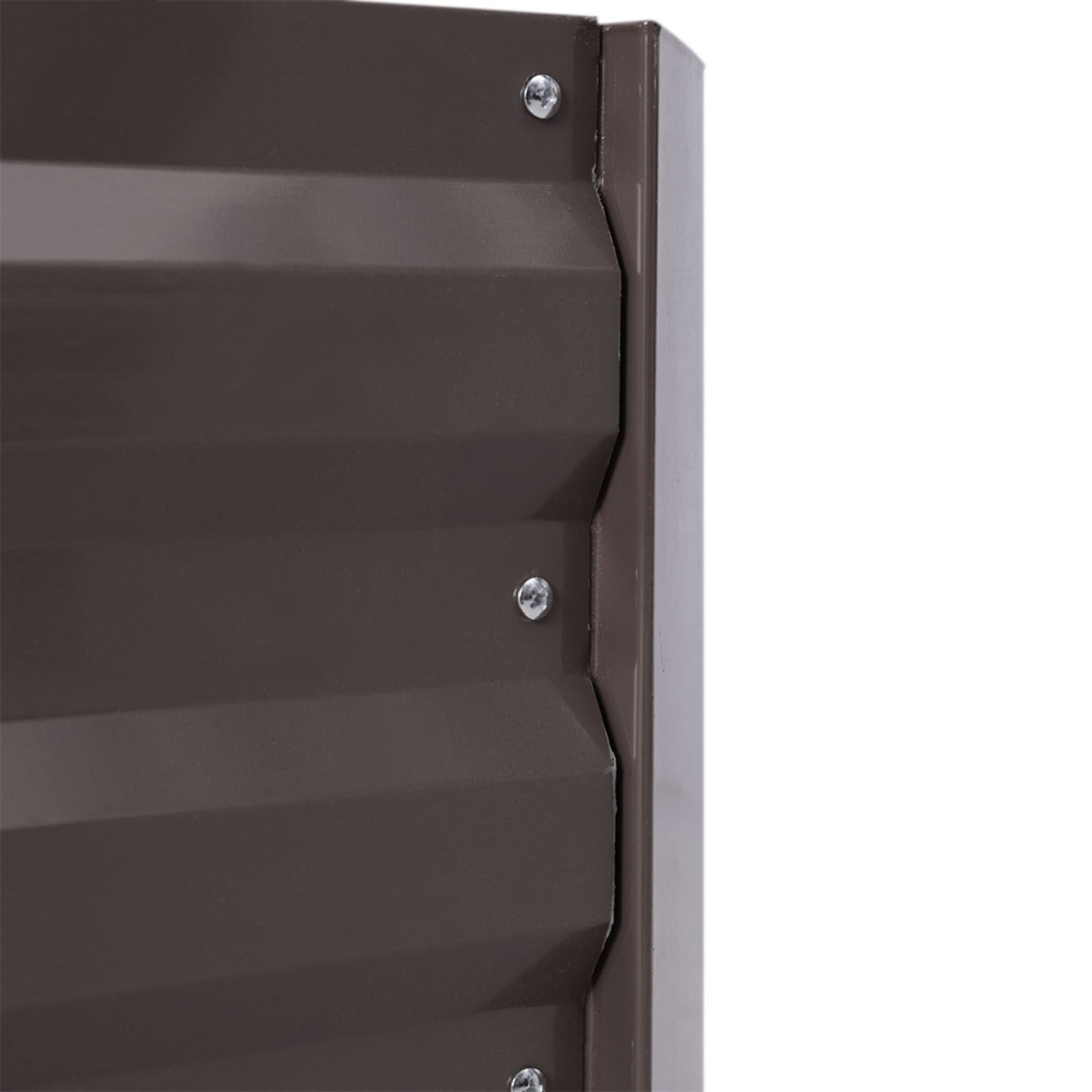 Rectangular Raised Brown Galvanized Steel Garden Bed (60cm x 100cm)