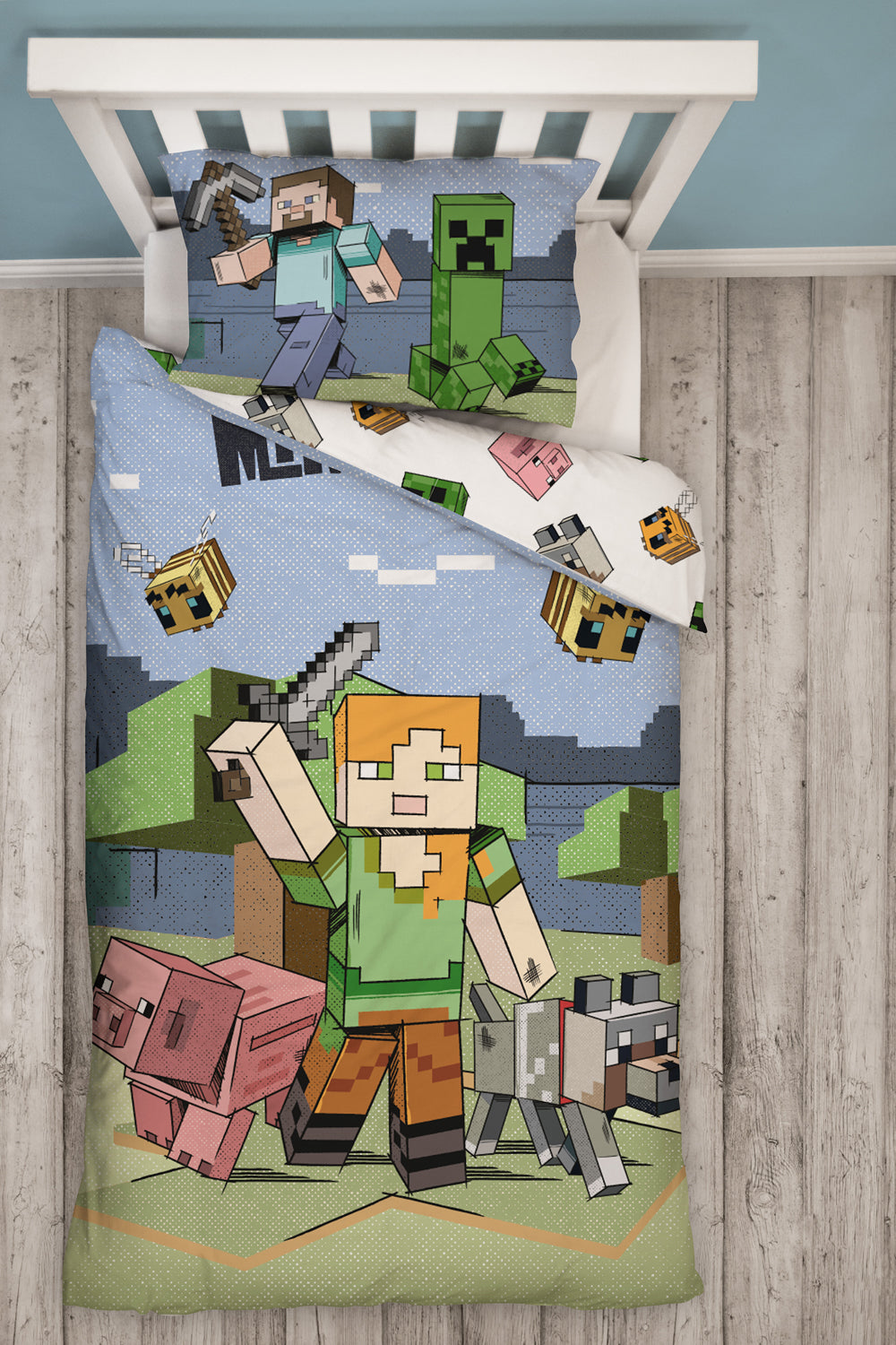 Minecraft Adventure Panel Duvet Set