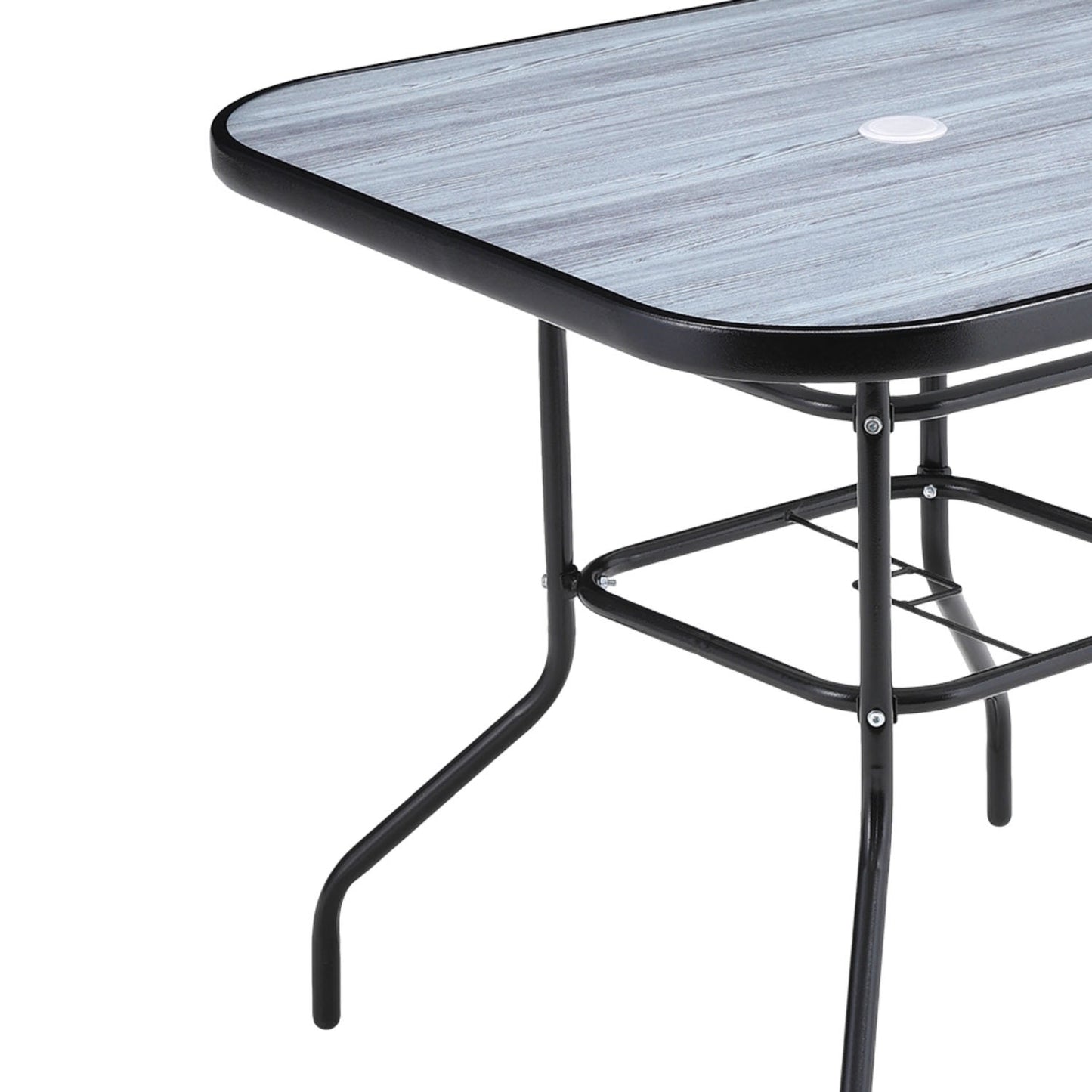 Tempered Glass Grey Square Garden Coffee Table