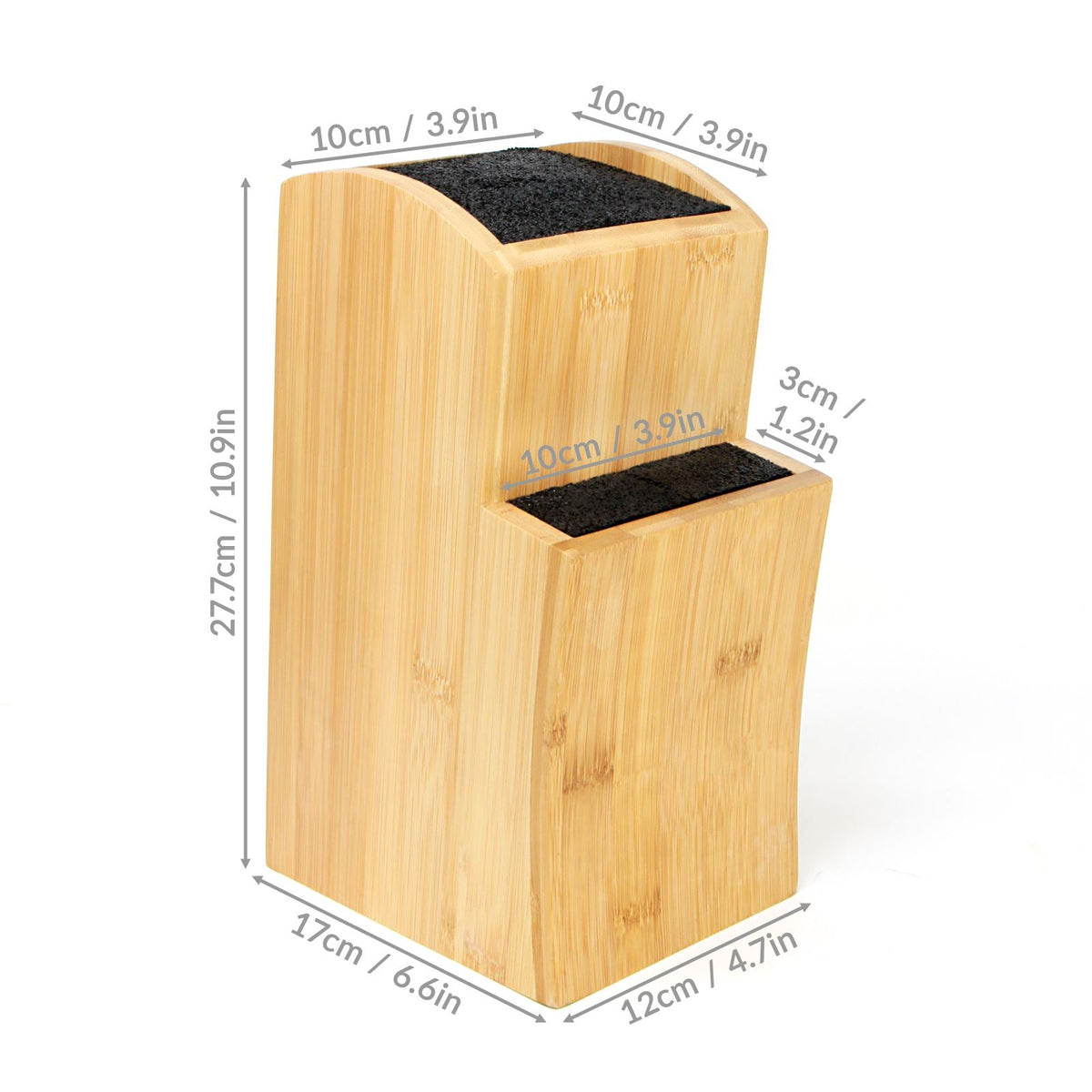 Universal Bamboo Knife Block