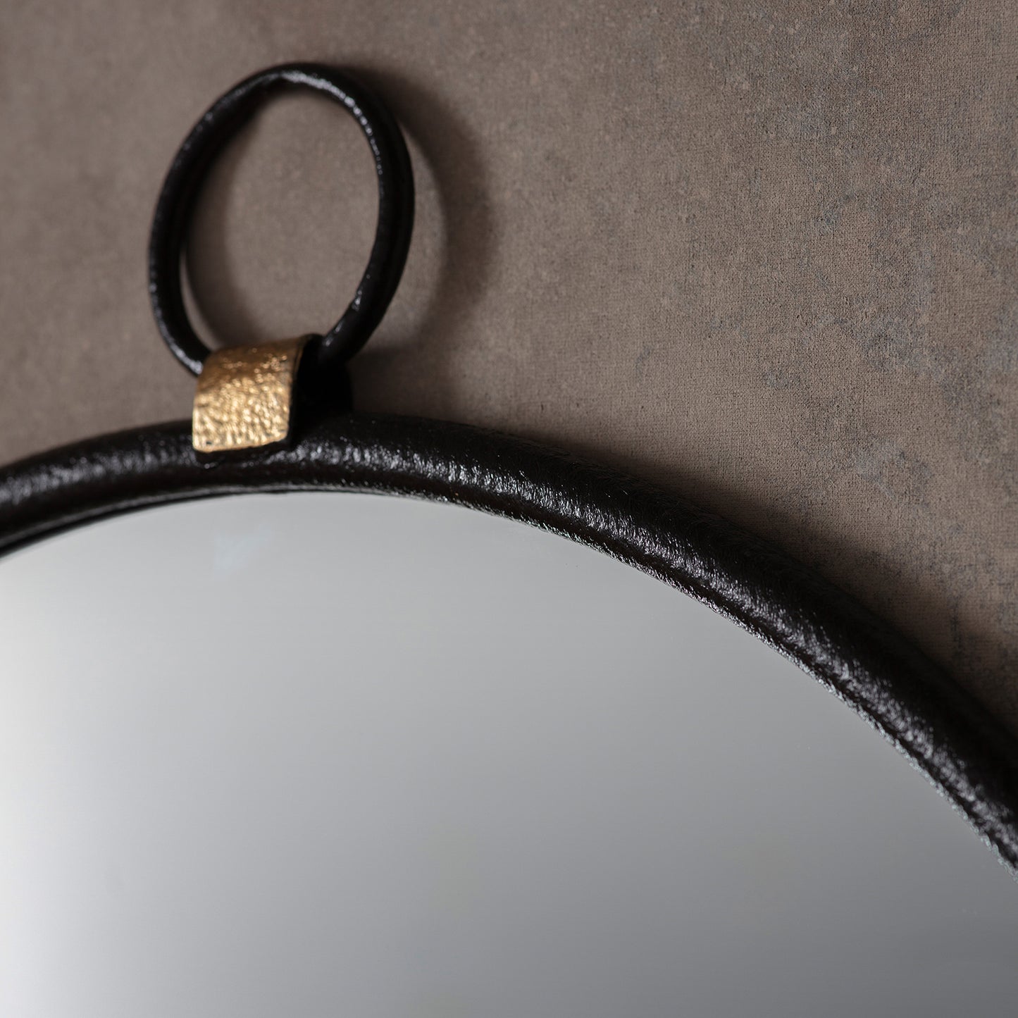 Bayswater Black Round Mirror