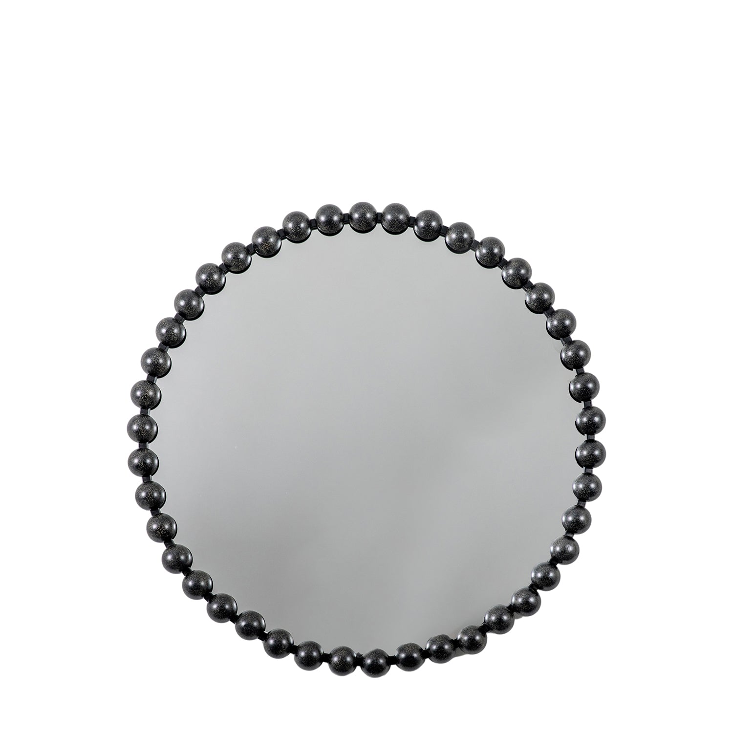 Ceretti Black Round Mirror 80cm – Julian Charles Home