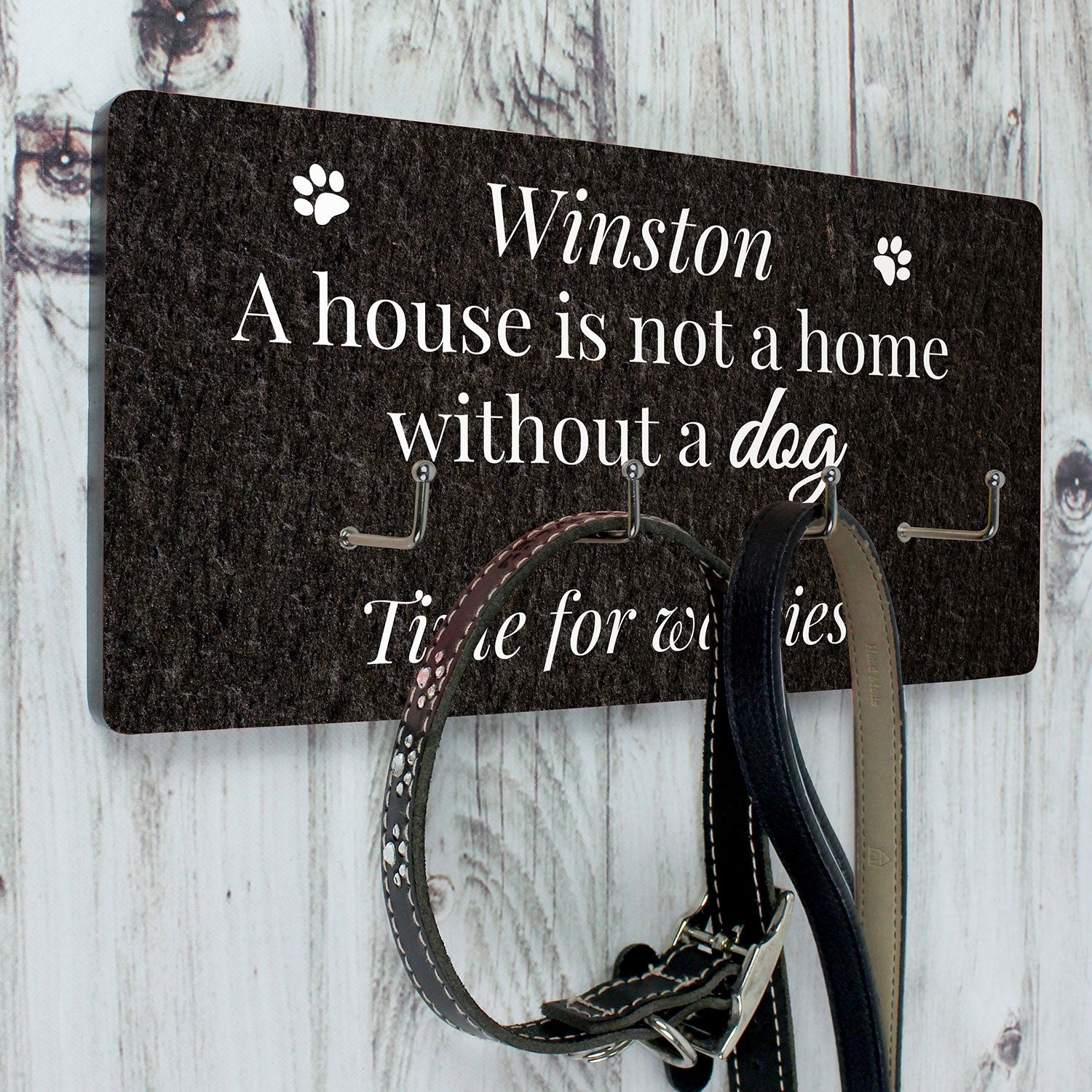 Personalised Dog Lead Hanger Julian Charles Home