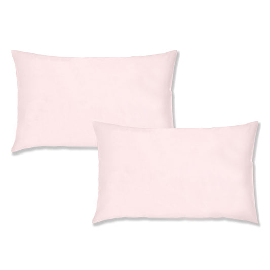 Bianca Blush Pink 200TC Cotton Percale Housewife Pillowcase Pair