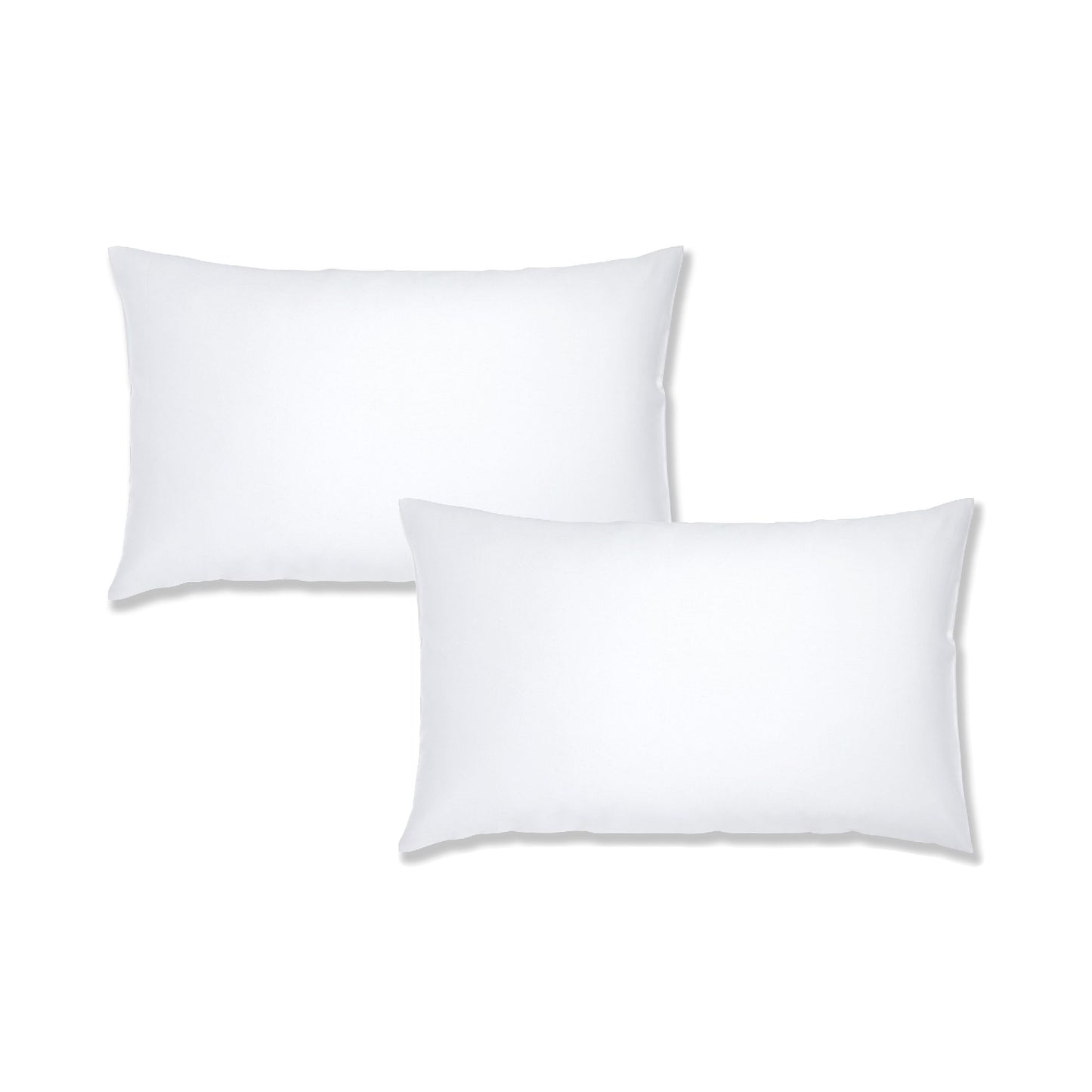 Bianca White 200TC 100% Cotton Percale Housewife Pillowcase Pair