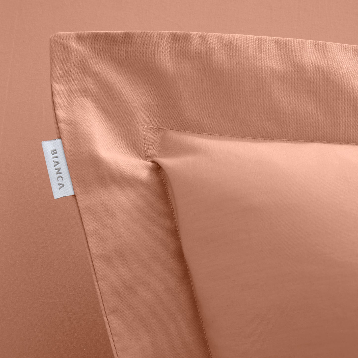 Bianca Clay 200TC Cotton Percale Oxford Pillowcase Pair