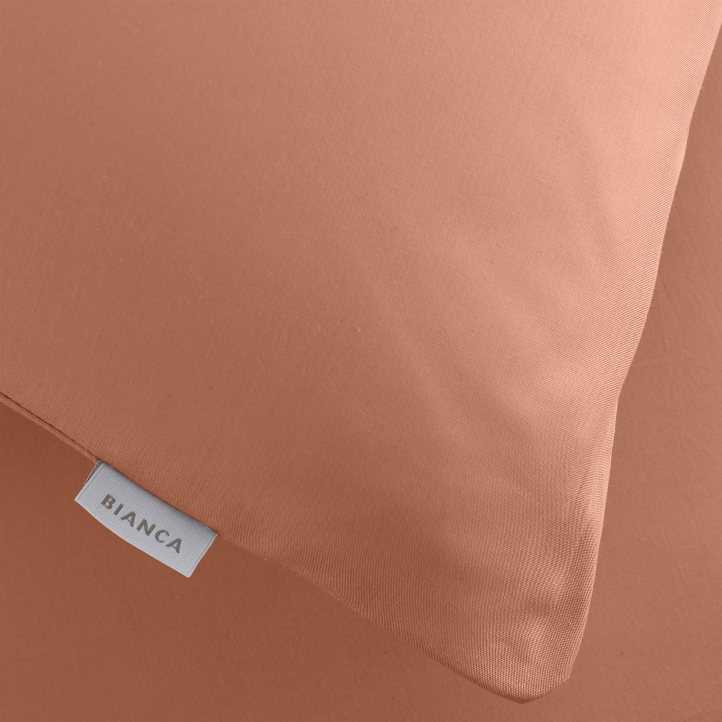 Bianca Clay 200TC Cotton Percale Housewife Pillowcase Pair