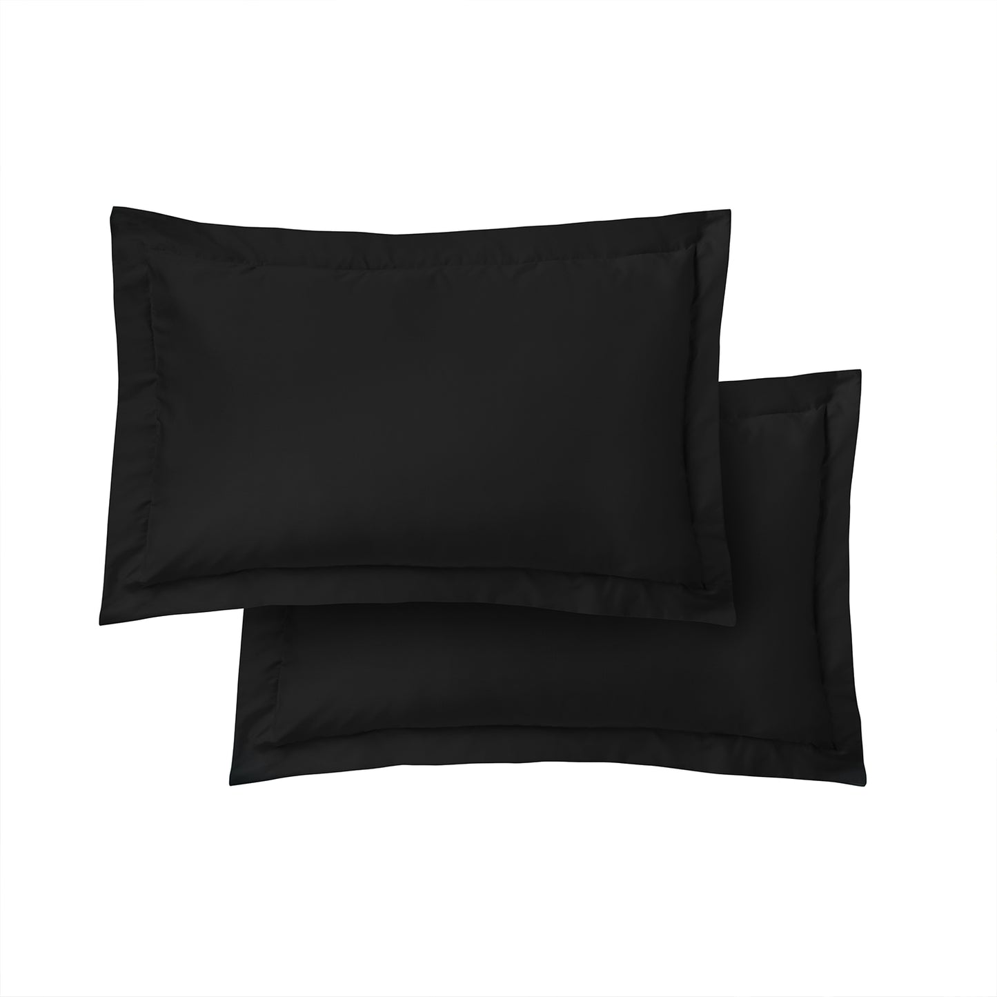 Bianca Black 400TC Cotton Sateen Oxford Pillowcase Pair