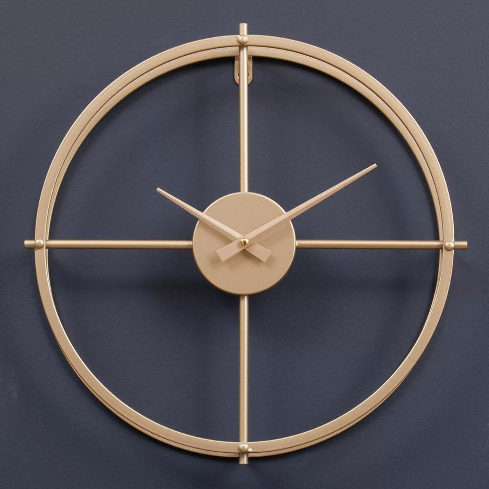 Kent Small Gold Finish Wall Clock