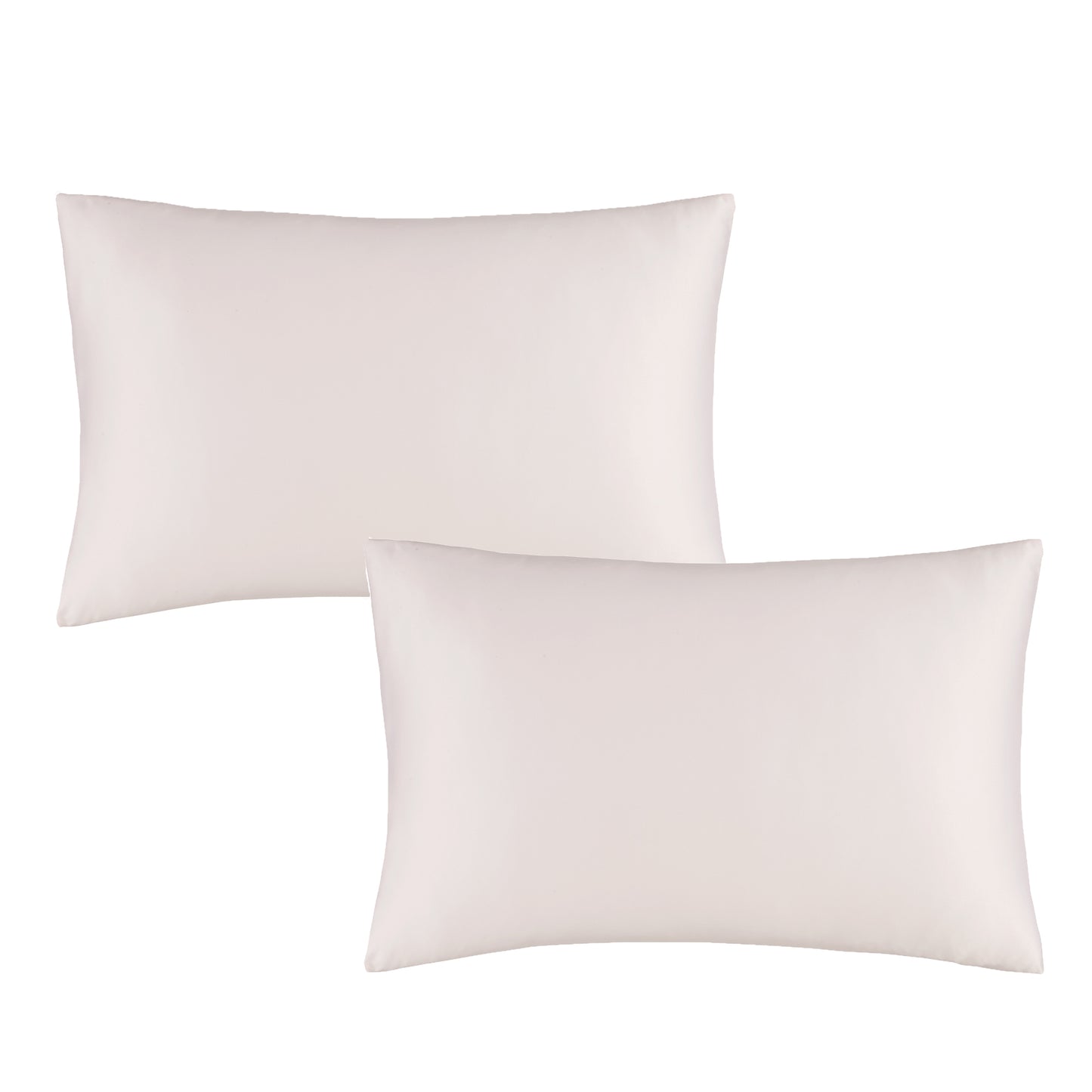 Catherine Lansfield Blush Pink Silky Soft Satin Standard Pillowcase Pair