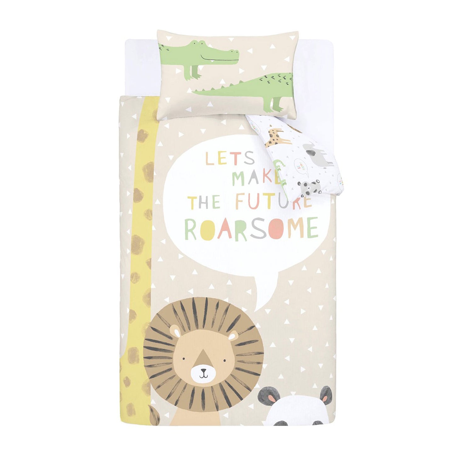 Catherine Lansfield Roarsome Animals Reversible Duvet Set