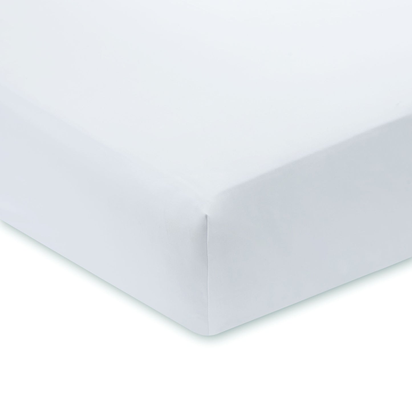Bianca White 800TC Cotton Sateen Extra Deep (36cm) Fitted Sheet