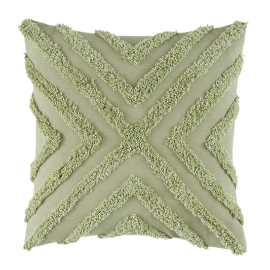 Pineapple Elephant Diamond Tufted Sage Green Cushion (43cm x 43cm)