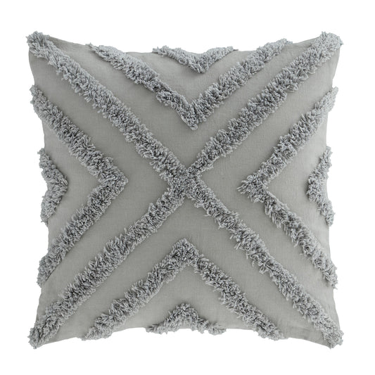 Pineapple Elephant Diamond Tufted Silver Grey Cushion (43cm x 43cm)