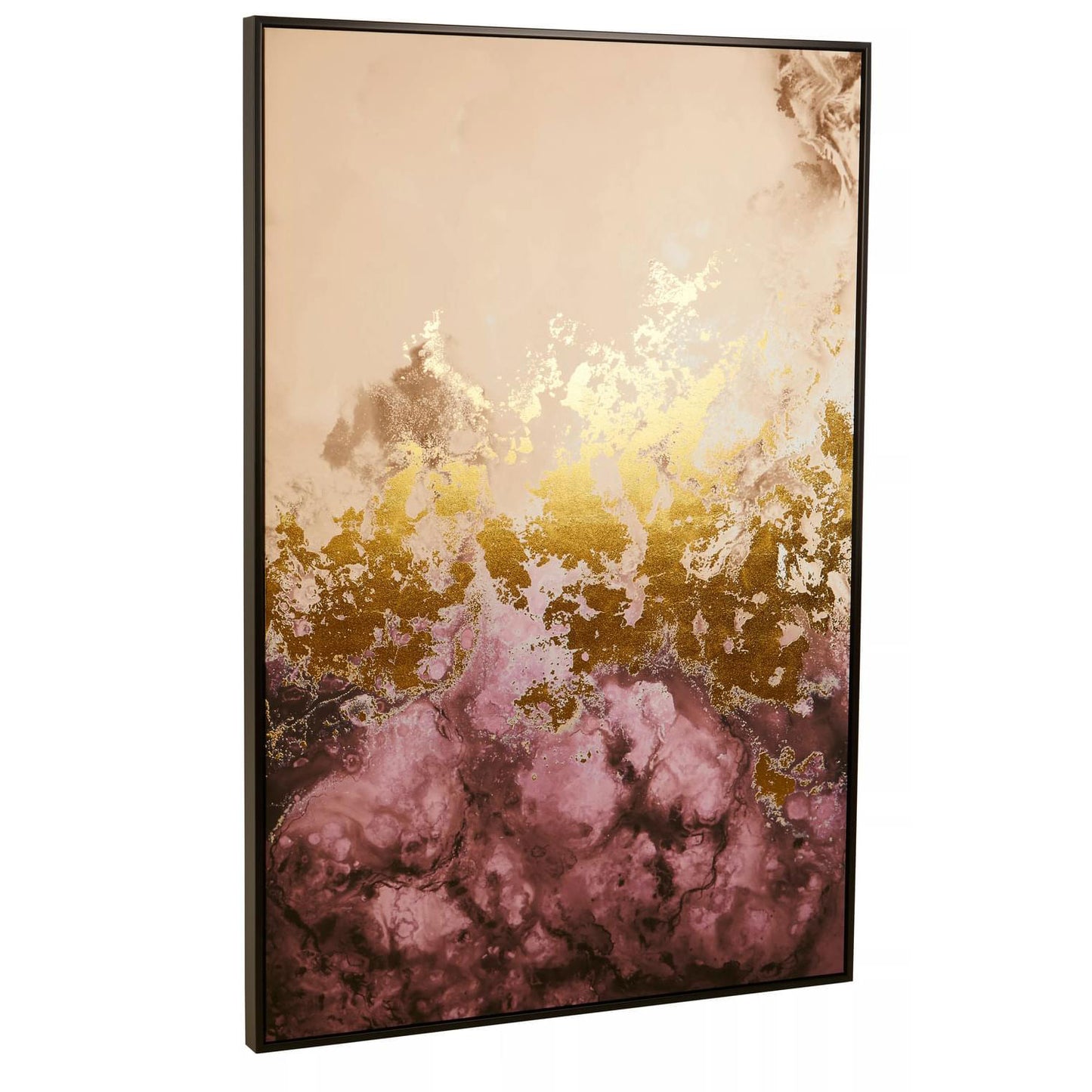 Astratto Cream And Mauve Wall Art