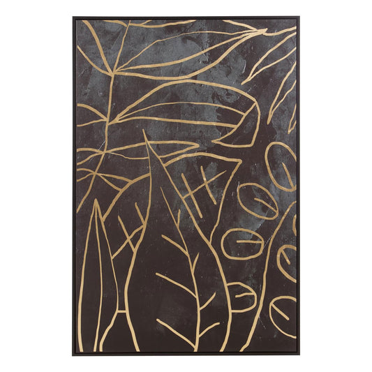 Astratto Canvas Black and Gold Wall Art