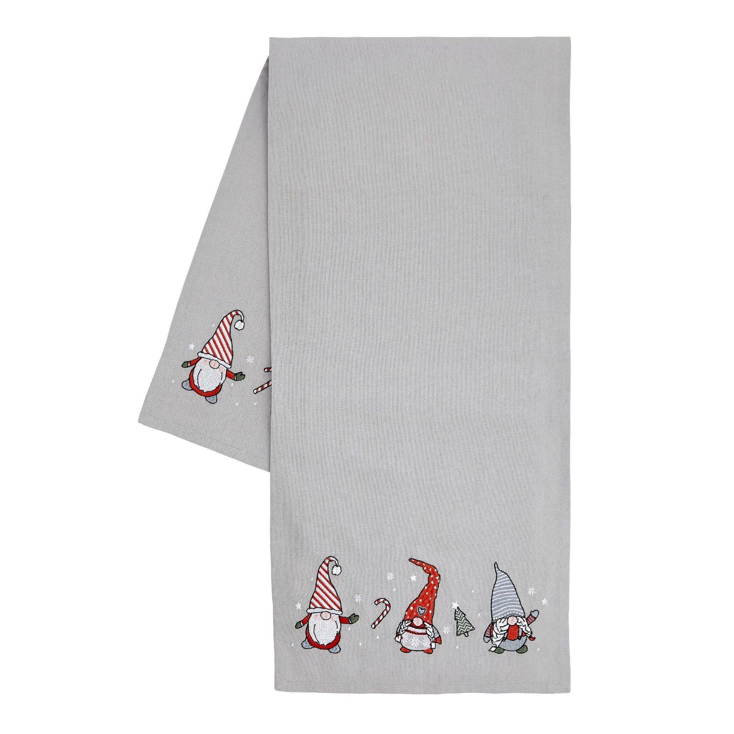 Catherine Lansfield Christmas Gnomes Cotton Table Runner