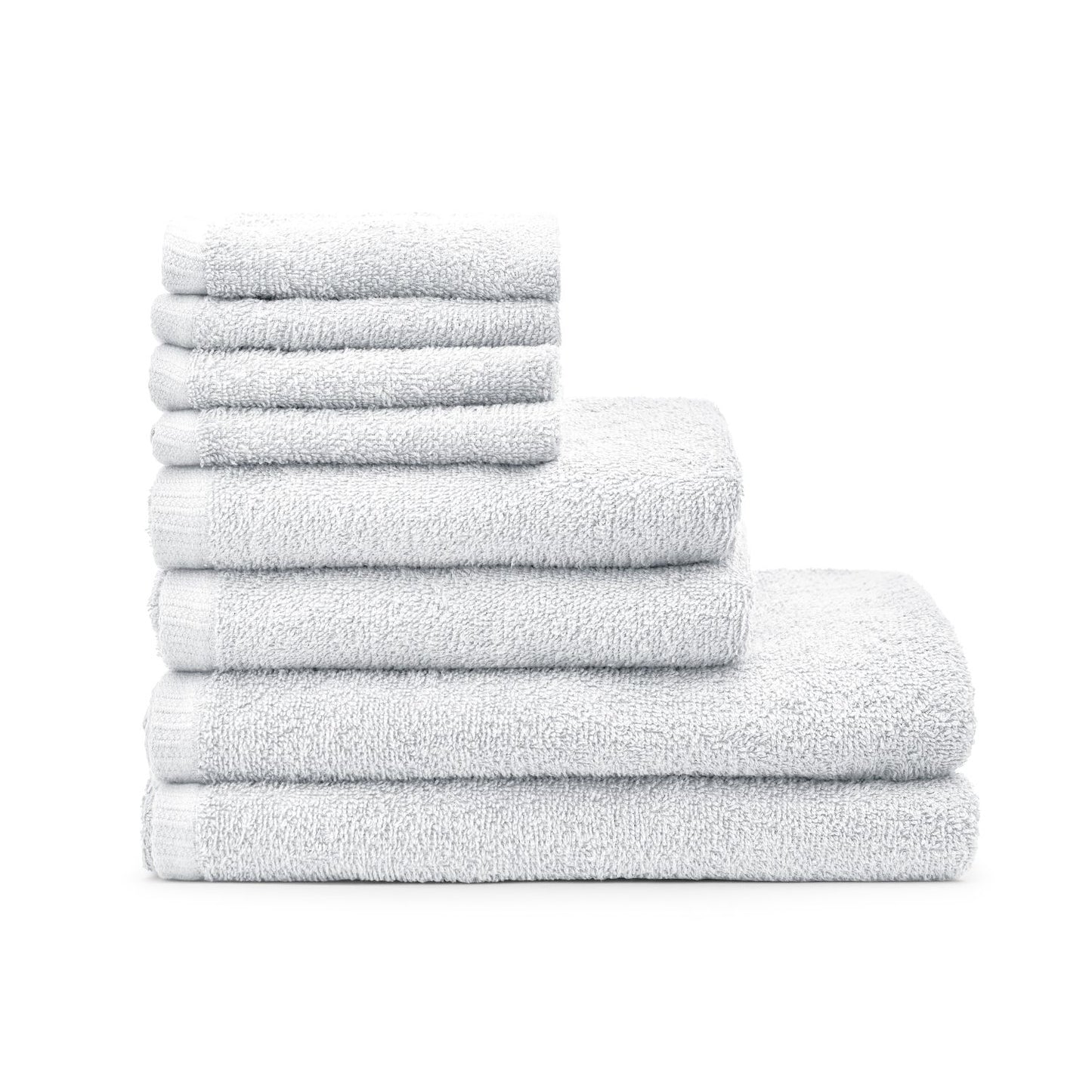 Catherine Lansfield Quick Dry White Cotton 8 Piece Towel Bale Set