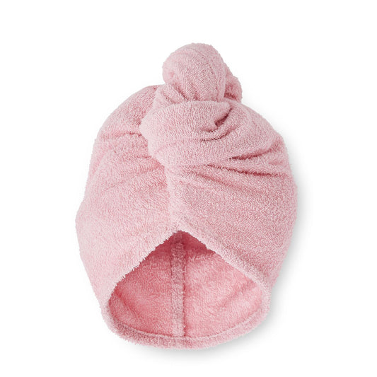 Catherine Lansfield Quick Dry Pink Cotton Turbie Head Wrap Towel (Pair)