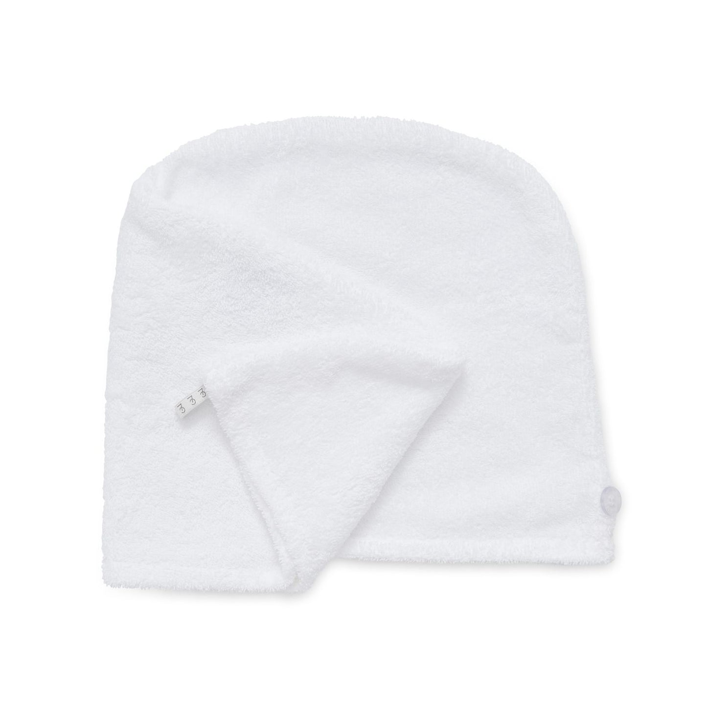 Catherine Lansfield Quick Dry White Cotton Turbie Head Wrap Towel (Pair)