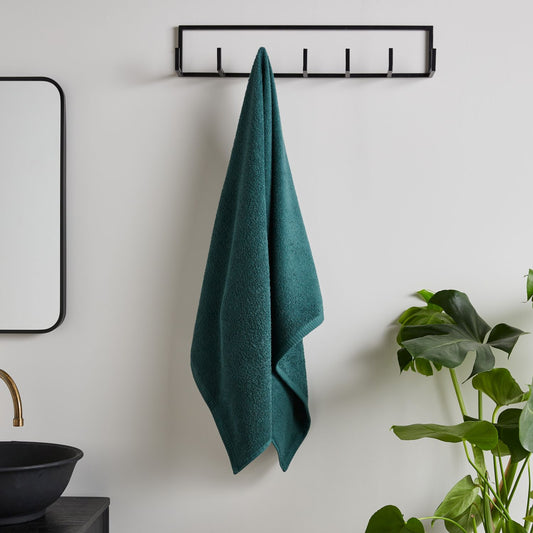 Catherine Lansfield Quick Dry Forest Green Cotton Towels