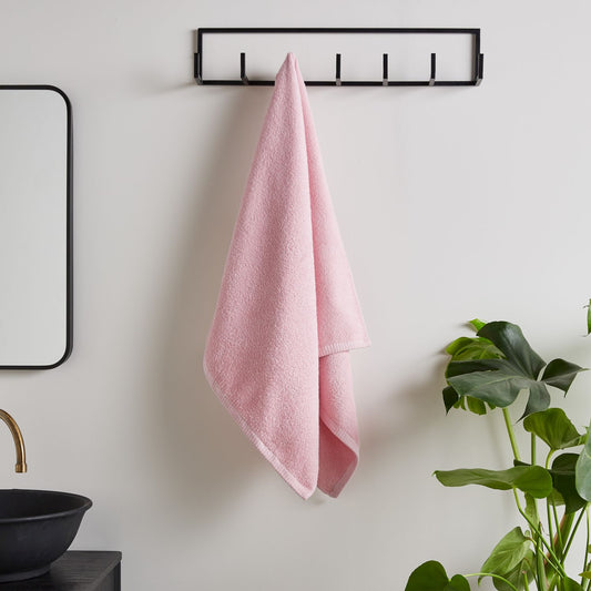 Catherine Lansfield Quick Dry Pink Cotton Towels