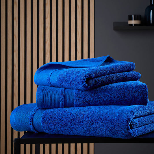 Content By Terence Conran Zero Twist Blue Cotton Modal Towels