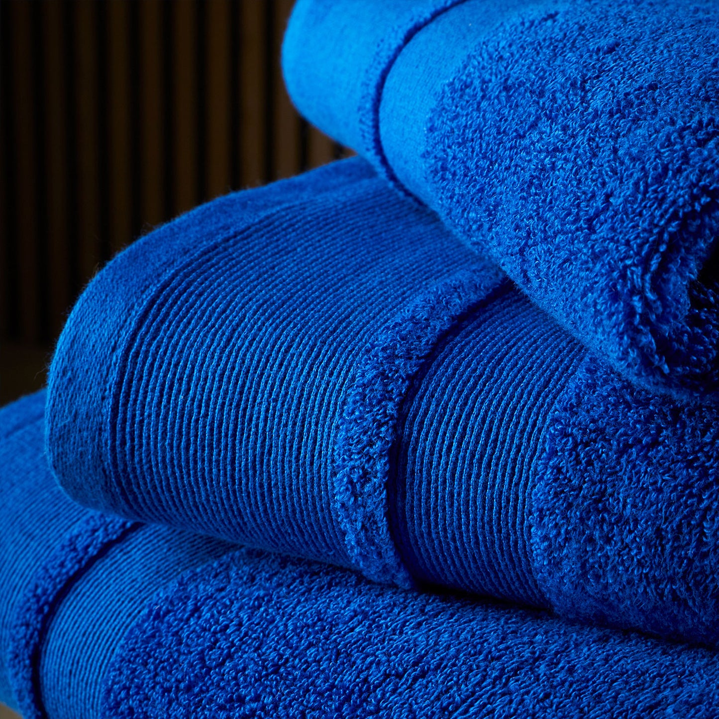 Content By Terence Conran Zero Twist Blue Cotton Modal Towels