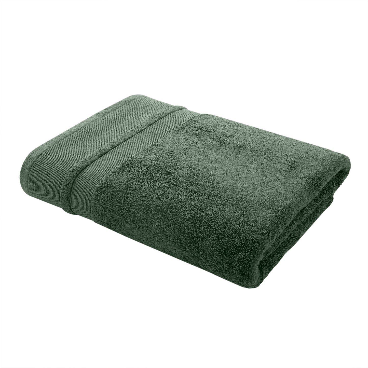 Content By Terence Conran Zero Twist Forest Green Cotton Modal Towels