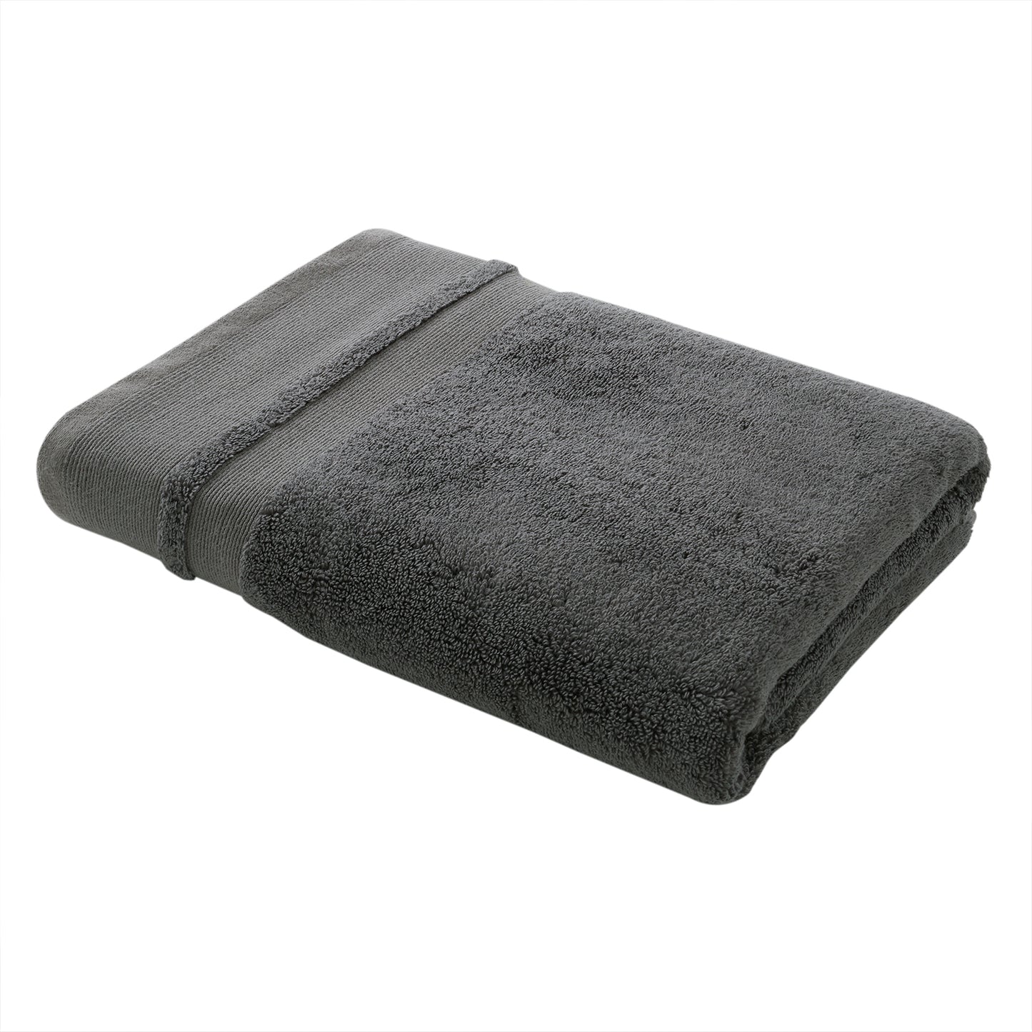 Content By Terence Conran Zero Twist Grey Cotton Modal Towels