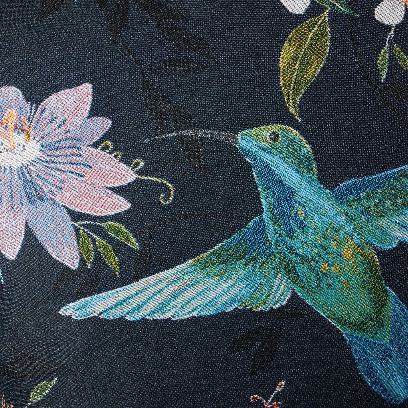 Hummingbird Navy Blue Cushion (43cm x 43cm) Julian Charles Home