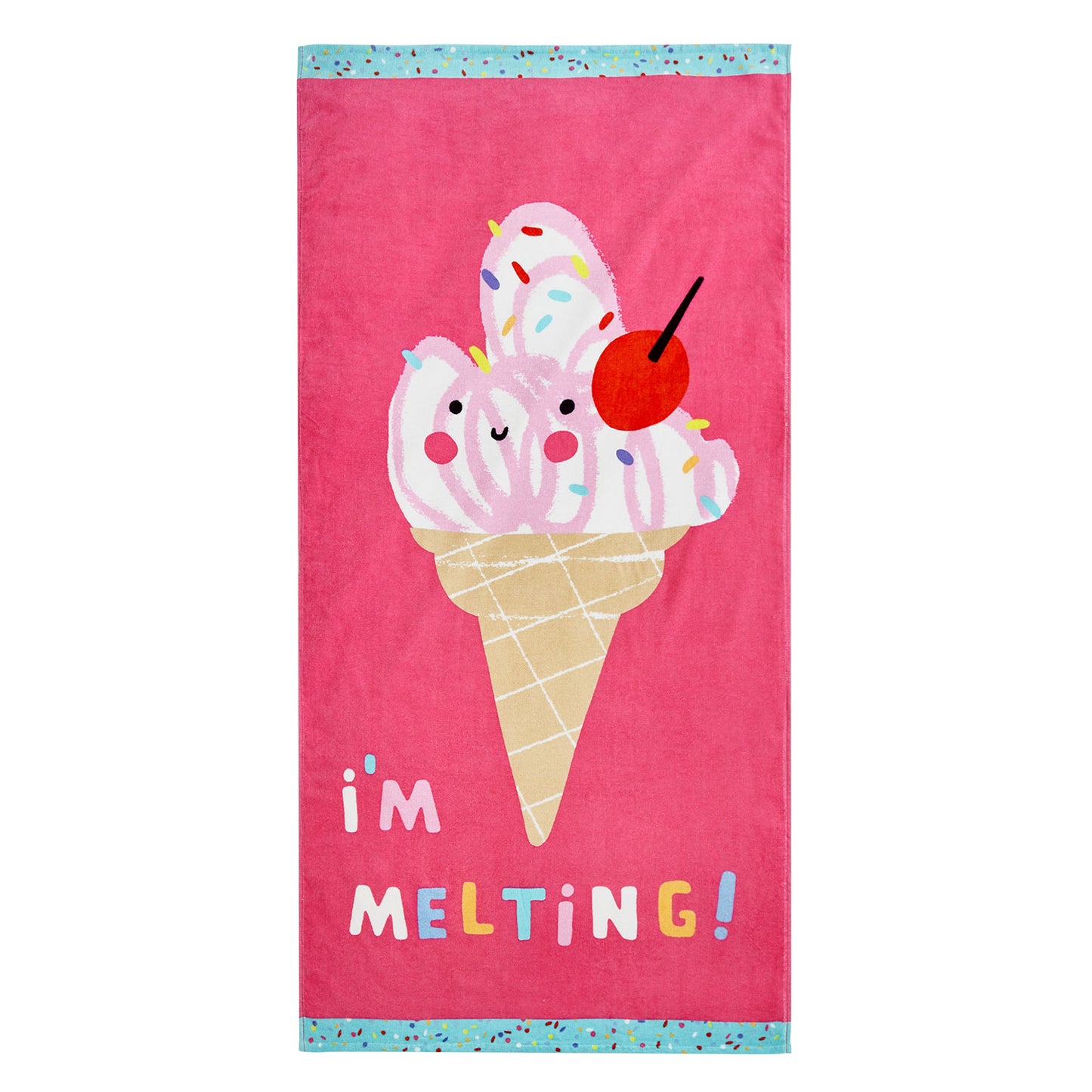 Catherine Lansfield I'm Melting Cotton Beach Towel