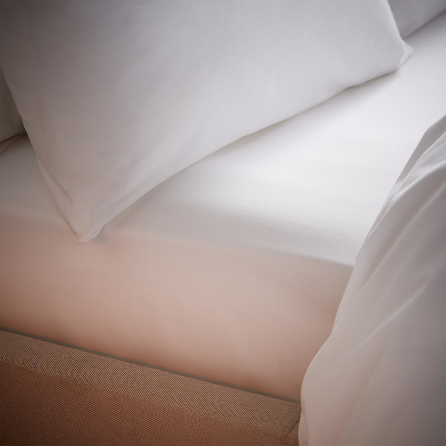 Bianca White 200TC TENCEL™ Lyocell Deep (30cm) Fitted Sheet