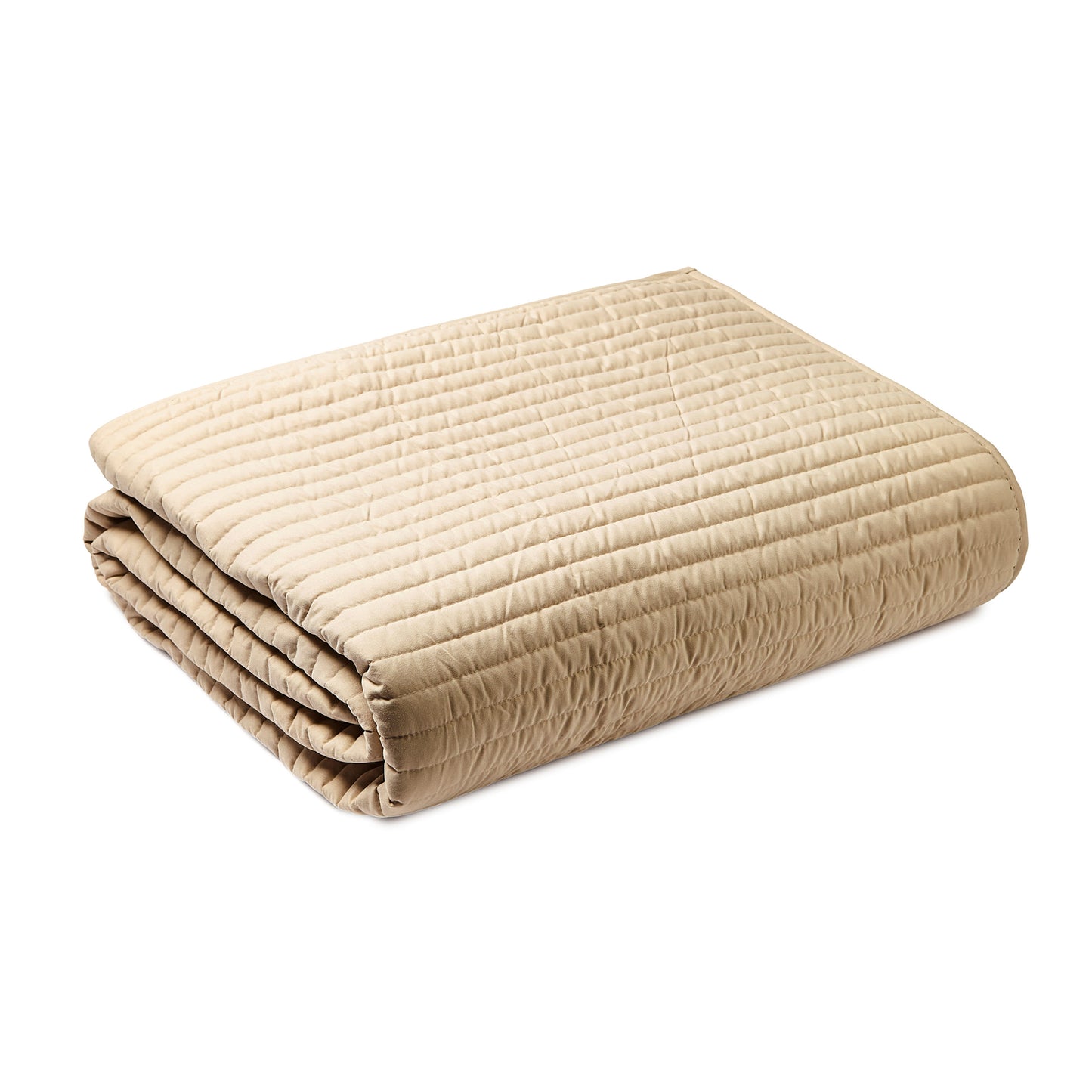 Bianca Natural Quilted Lines Bedspread (220cm x 230cm)