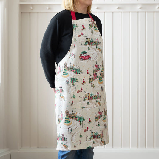 Catherine Lansfield Christmas Town CottonAdult Apron