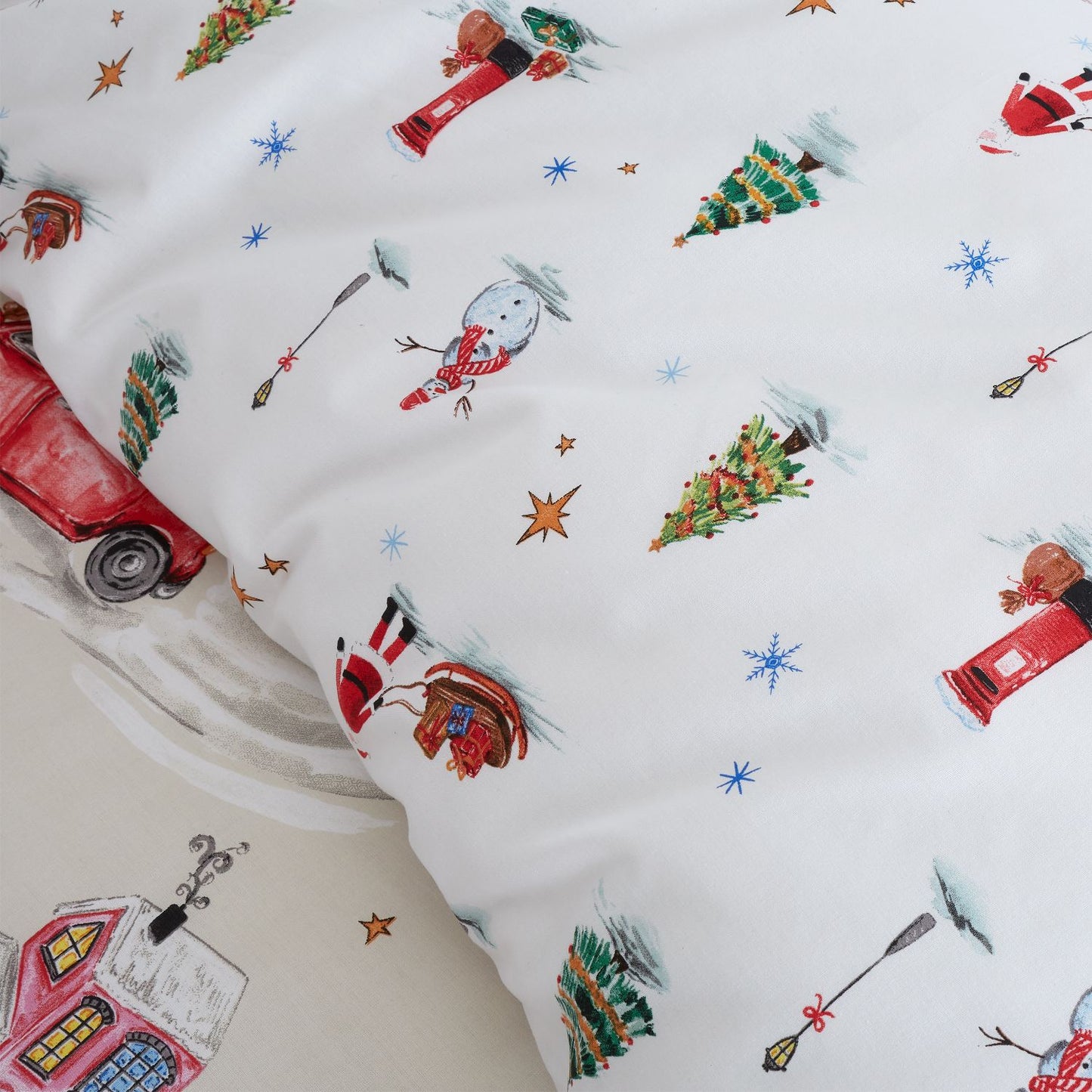 Catherine Lansfield Christmas Town Reversible Duvet Set