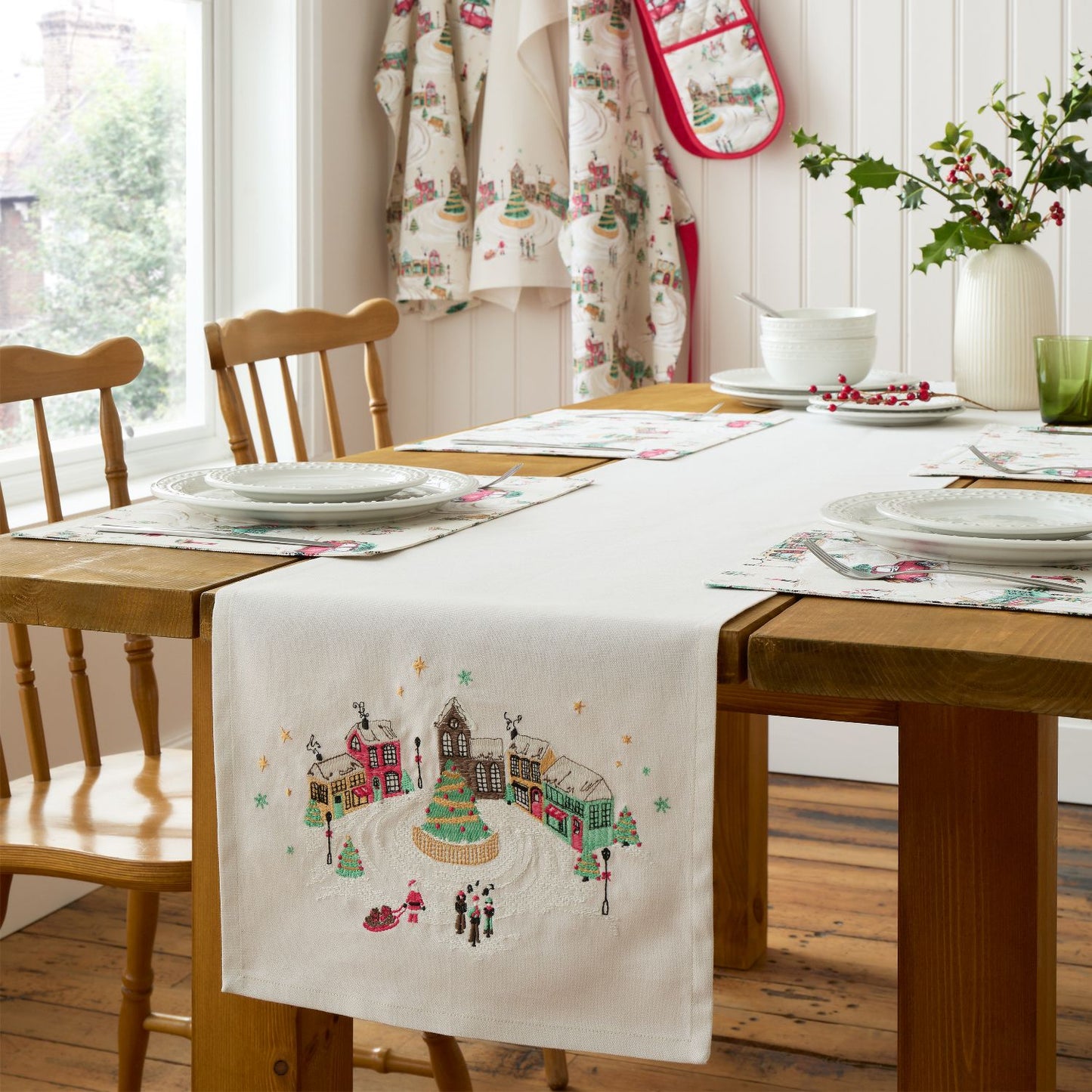 Catherine Lansfield Christmas Town Cotton Placemat 4 Pack