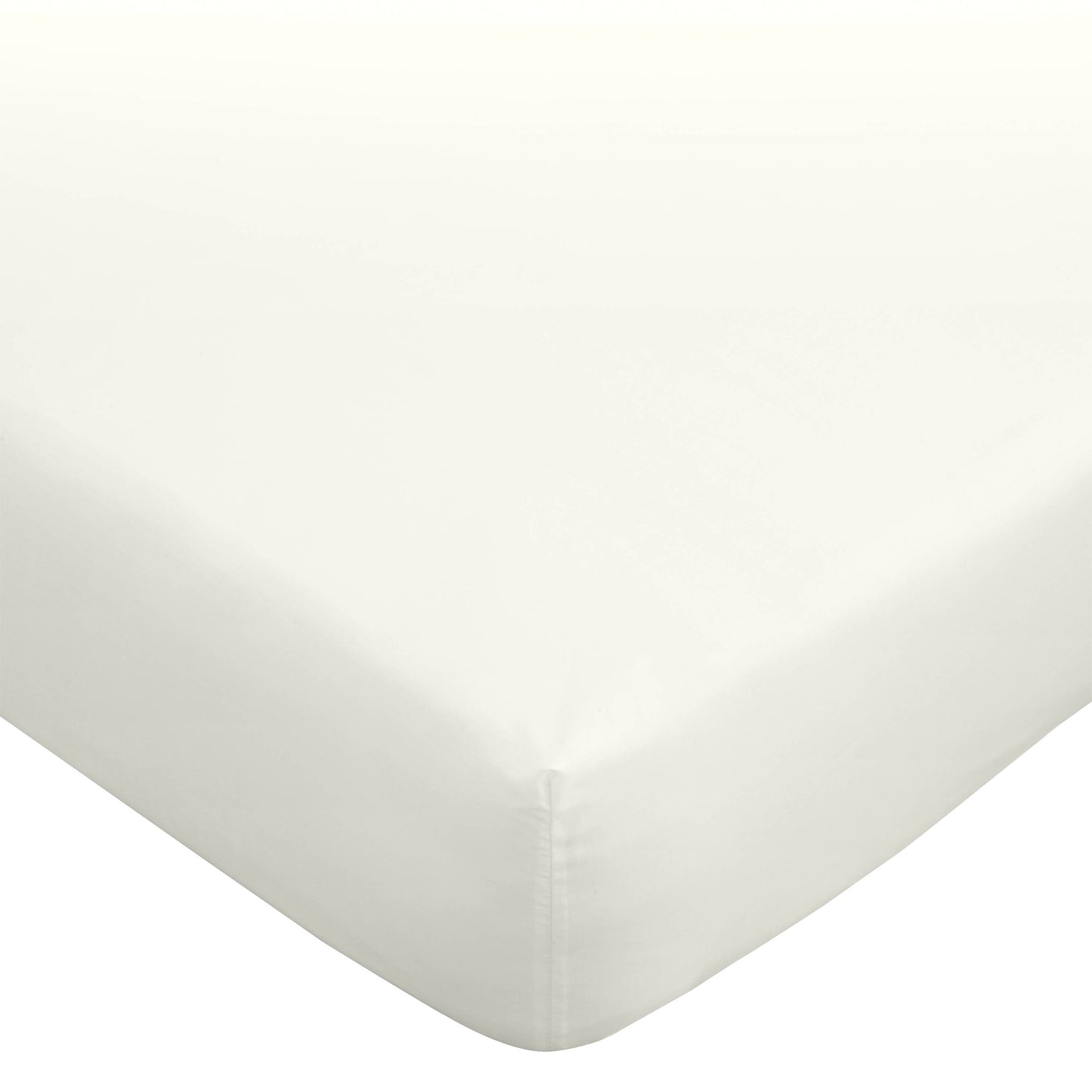 Bianca Cream 180TC Egyptian 100% Cotton Deep (34cm) Fitted Sheet