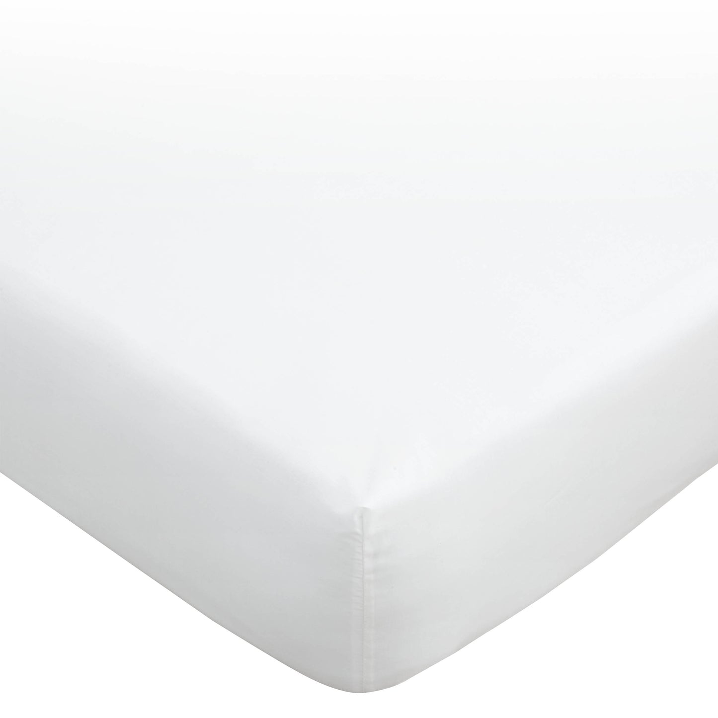 Bianca White 180 Thread Count Egyptian 100% Cotton Deep (34cm) Fitted Sheet